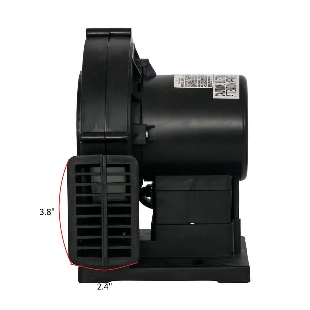 Compact Black Indoor/Outdoor Inflatable Blower Air Pump