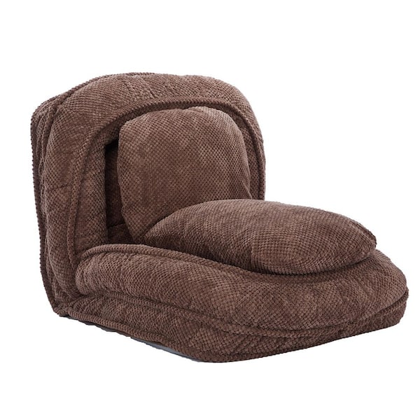 Extra Large Brown Polyester Dog Bed/Human Dog Bed with 5 Adjustable Position for Large Dog