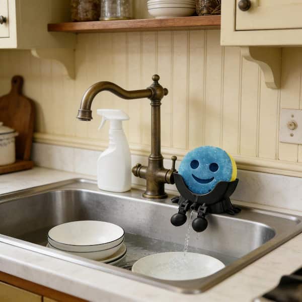 Esepony Funny Scrub Sponge Holder and Soap Organizer Sink Caddy