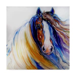 Marcia Baldwin Gypsy Vanner Rouge Canvas Unframed Photography Wall Art 35 in. x 35 in