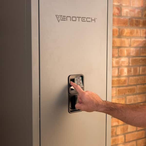 VenoTech Biometric 18 Gun KD Steel Cabinet with Advanced Finger
