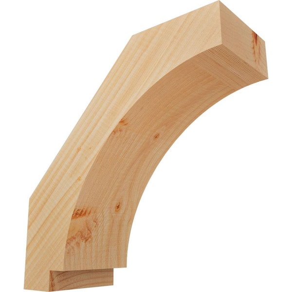 Ekena Millwork 5 1/2"W x 14"D x 14"H Imperial Smooth Knee Brace, Douglas Fir