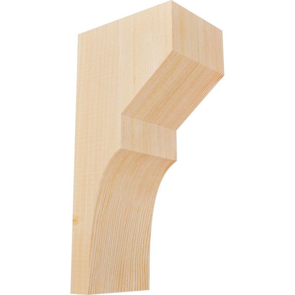 Ekena Millwork 5-1/2 in. x 8 in. x 16 in. Douglas Fir Monterey Smooth Corbel