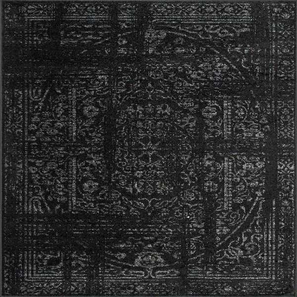 nuLOOM Ring Around The Rosette Black 2 ft. x 3 ft. Indoor Area Rug