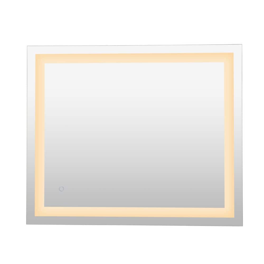 Remy 34.6" x 40.2" Anti-Fog Aluminum LED Bathroom Vanity Mirror with Smart Touch