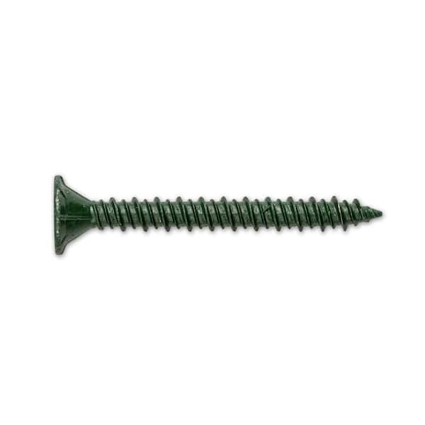 #9 x 2-1/4 in. Ribbed Flat Head T25 Star Drive Cement Board Screw (100-Pack)