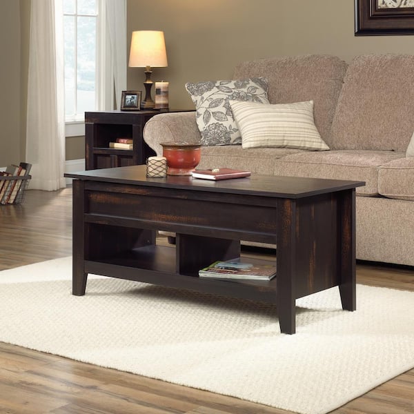 SAUDER Dakota Pass Char Pine Lift-Top Coffee Table