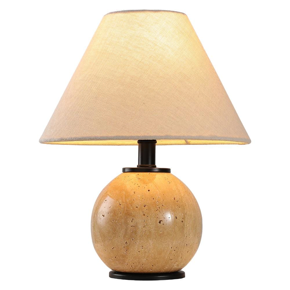 11.8 in. 1-Light Nature Stone Table Lamp with Fabric Shade price history on PriceWatchPro