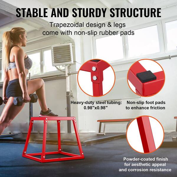 SKYSHALO Plyometric Jump Boxes, 12/18/24/30 in. Plyo Box