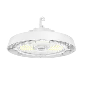 400-Watt Equivalent 11 in. Round Integrated LED White High Bay Light 13500-22500 Lumens Adjustable CCT 120-277v