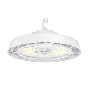 ETI LIGHTING 400-Watt Equivalent 11 in. Round Integrated LED White High Bay Light 27000-36000 Lumens Adjustable CCT 120-277V (8-Pack)