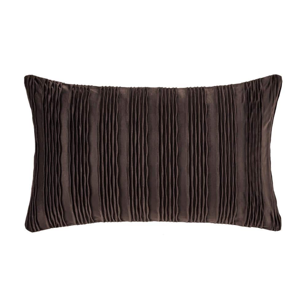 Toulhouse Wave Mink Polyester Lumbar Decorative Throw Pillow Cover 14 x 40 