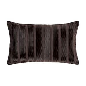 Toulhouse Wave Mink Polyester Lumbar Decorative Throw Pillow Cover 14 x 40 in.
