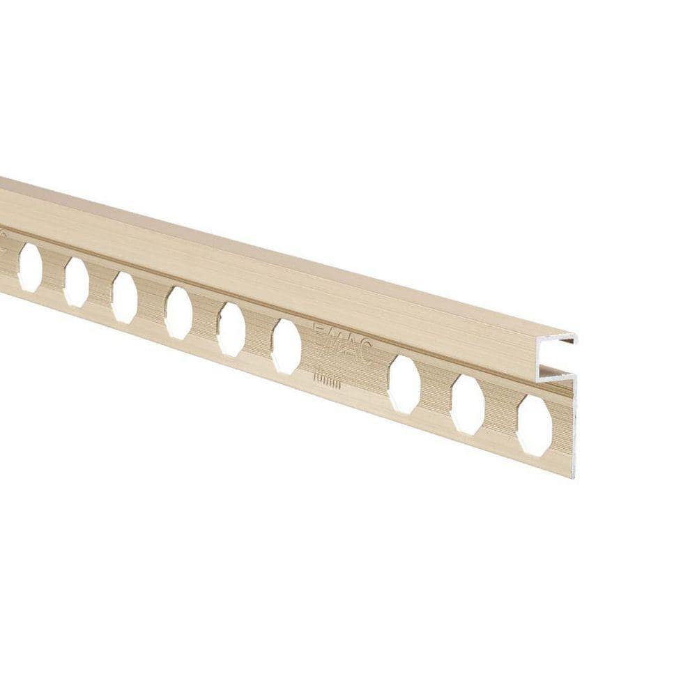 EMAC Novolistel 3 Champagne 3/8 in. x 98-1/2 in. Aluminum Tile Edging Trim