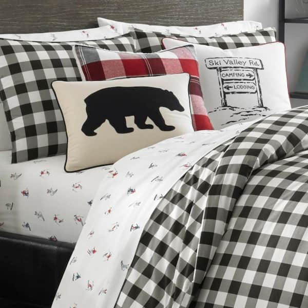 eddie bauer mountain plaid duvet cover set