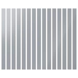 Adjustable Slat Wall 1/8 in. T x 3 ft. W x 4 ft. L Grey Acrylic Decorative Wall Paneling (15-Pack)