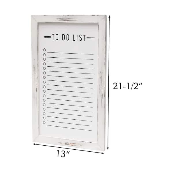 Small Dry Erase Board for Wall, TOWON Magnetic Whiteboard for Door,  Bulletin Pin Planner Notice Reminder White Boards, Wall Framed Calendar  Whiteboard