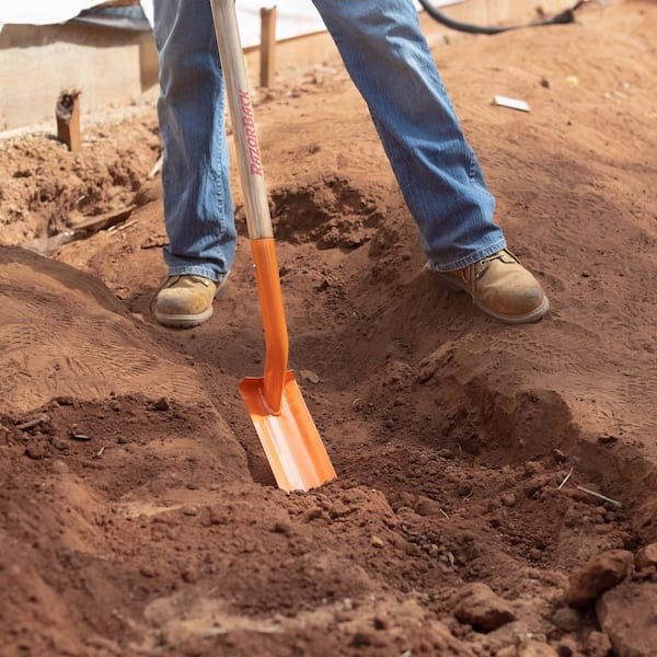 Razor-Back 48 in. Wood Handle Trenching Shovel 47024 - The Home Depot