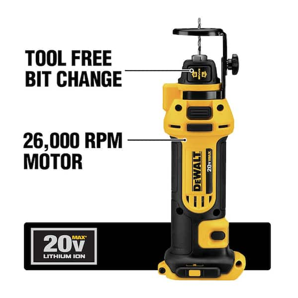 The Ripper Laminated Glass Cutter (Body, Interface Cone, Blade) for Dewalt  Brushless 20V