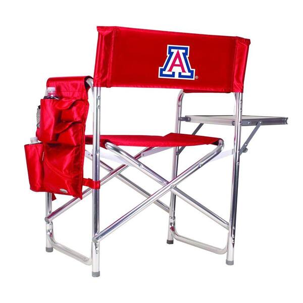 Picnic Time University of Arizona Red Sports Chair with Embroidered Logo