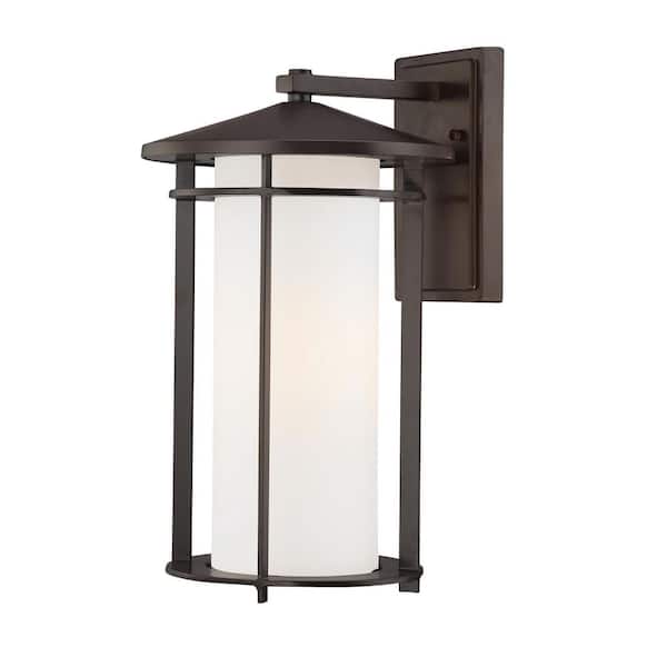 the great outdoors by Minka Lavery Addison Park 1-Light Dorian Bronze Outdoor Wall Lantern Sconce