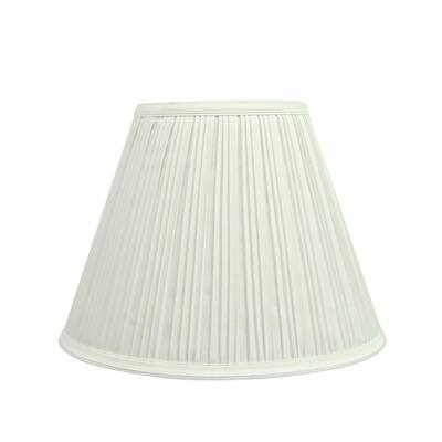 10 in. x 8 in. Off White Pleated Empire Lamp Shade
