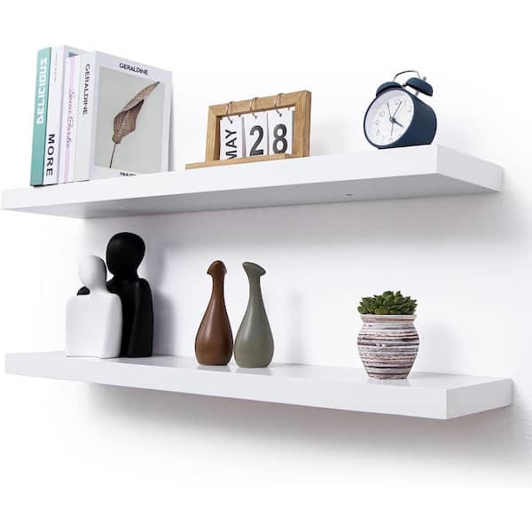 Cubilan 36 in. W x 6.7 in. D x 1.4 in. H Decorative Wall Shelf Set of 2