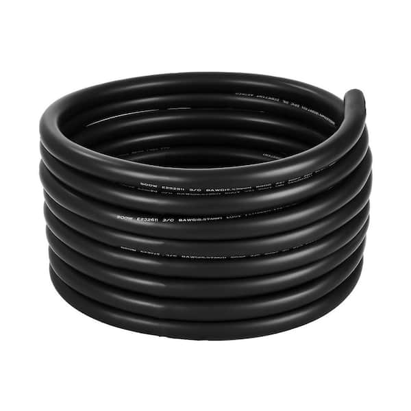 50ft. 6/3 Portable Power Cable Heavy Duty 600V SOOW Electrical Power Cable CPE Rubber Jacket for Welder Machine