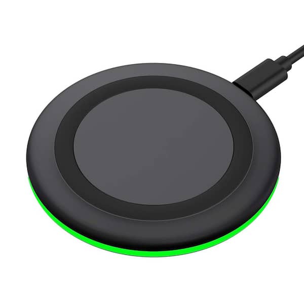 Vrbgify 10W Wireless Fast Charging Pad Compatible with iPhone 8/X-16 Pro Max AirPods Pro 2 and Samsung Galaxy S20/S21/S22