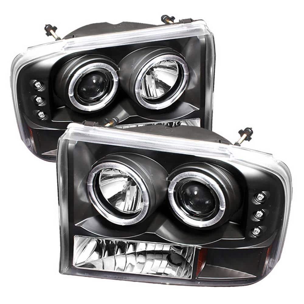 Ford F250 Super Duty 99-04 / Ford Excursion 00-04 1PC Projector Headlights - Version 2 - LED Halo - LED - Black price history on PriceWatchPro