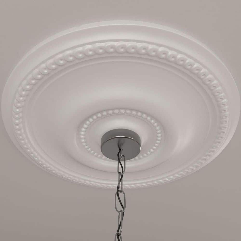 Primed Round High-Density Urethane Ceiling Medallion