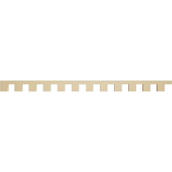 Ekena Millwork 1 in. D x 3 in. W x 48 in. L Primed Polyurethane Panel Moulding