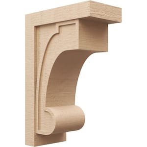 Brass Gothic-Style Shelf Bracket - 9 1/4 x 6 3/4