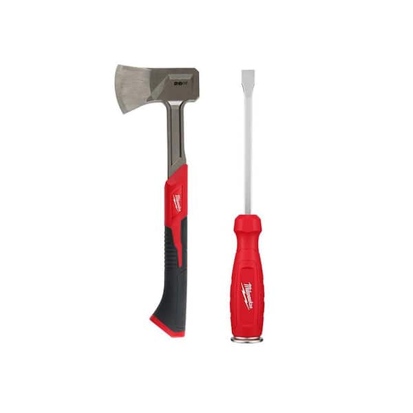 Milwaukee 16 in. Splitting Axe with Demolition Screwdriver 48-22