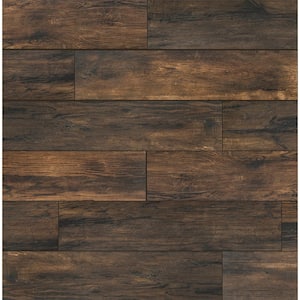 Smoked Hickory 8 in. x 36 in. Porcelain Floor and Wall Tile (13.6 sq. ft. / case)