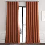 Persimmon Rod Pocket Blackout Curtain - 50 in. W x 84 in. L