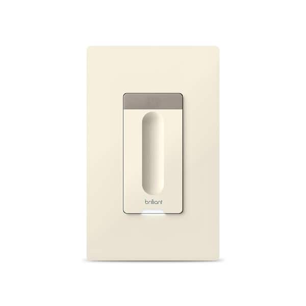 Brilliant Smart Dimmer Switch (Light Almond) - Alexa, Google Assistant, Hue, LIFX, TP-Link, and more