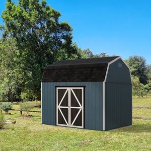 Installed Braymore 10 ft. x 12 ft. Wooden Shed with Autumn Brown Shingles
