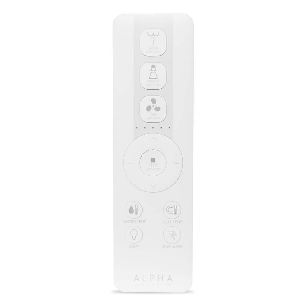 Alpha iX Pure Elongated White Electric Bidet Toilet Seat