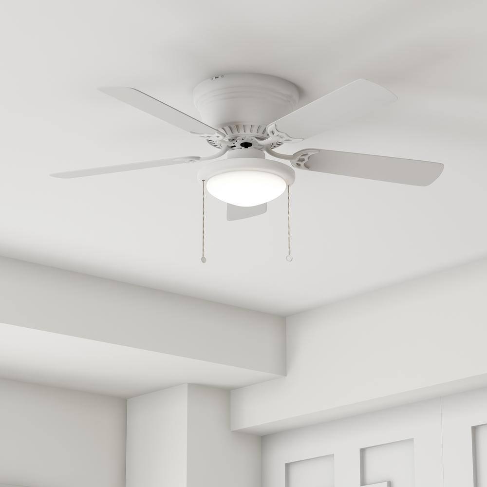 Hugger 44 in. LED Matte White Ceiling Fan price history on PriceWatchPro