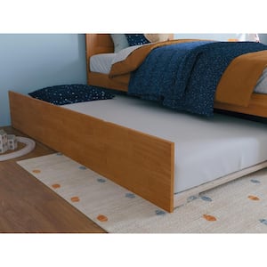 Urban Light Toffee Natural Bronze Twin Frame Solid Wood Trundle Bed