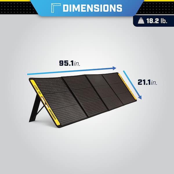 Champion Power Equipment 200-Watt Portable Foldable Solar Panels