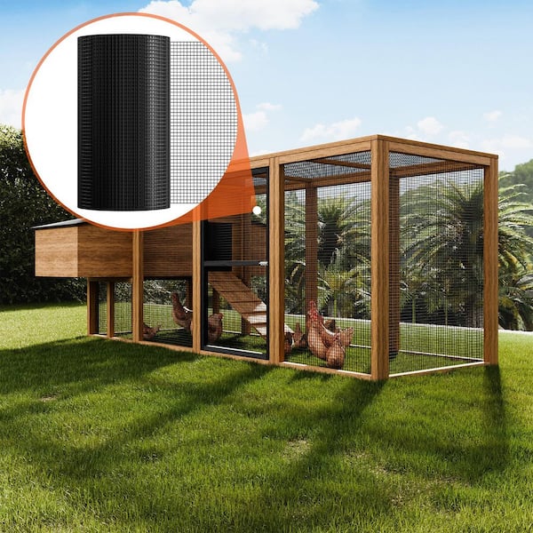 Hardware Cloth 1/2 in. Mesh 24 in. x 100 ft. Galvanized Wire Mesh Roll 19 gal. Chicken Wire Fence Roll