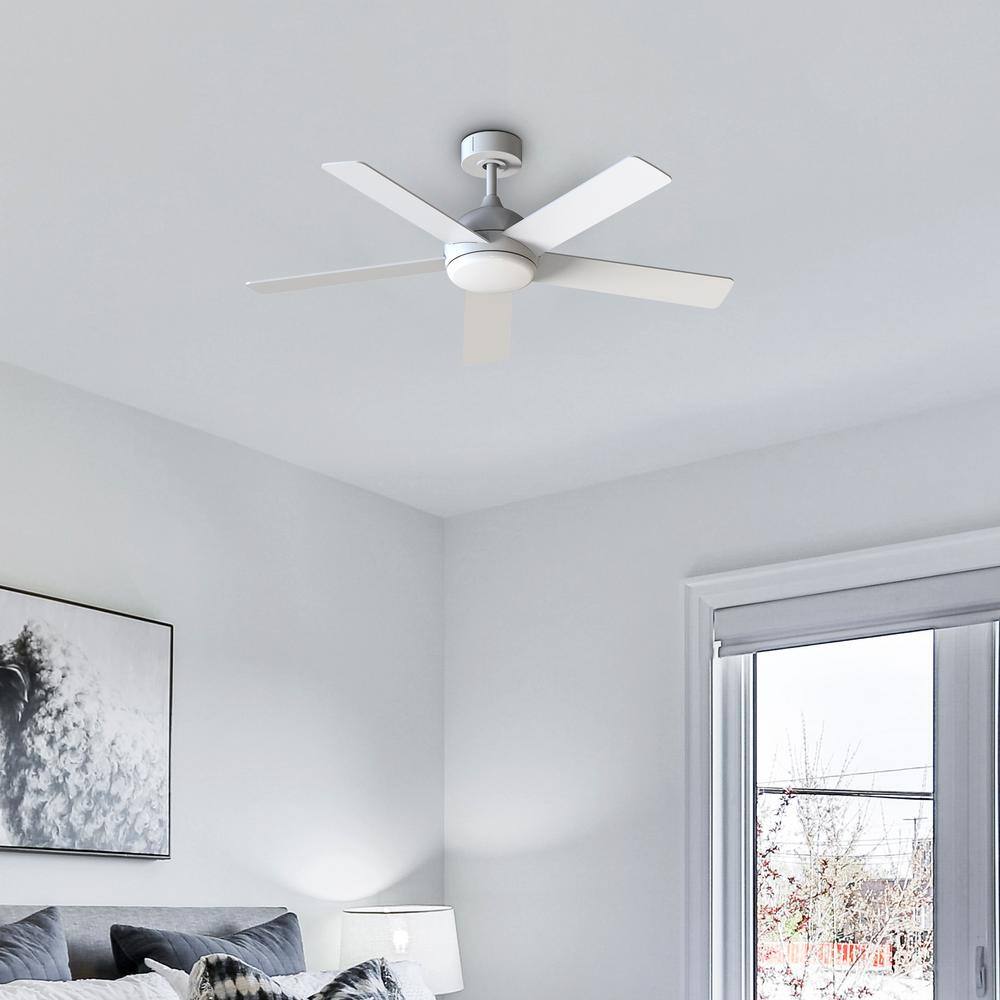 Carley 52 in. Integrated LED Indoor White Smart Ceiling Fan with Remote Control and CCT Powered by Hubspace price history on PriceWatchPro