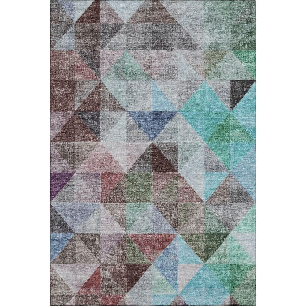 Mayfield Premium Machine Washable Abstract AMF2006 Silver 5 ft. x 7 ft. 6 in. Area Rug price history on PriceWatchPro