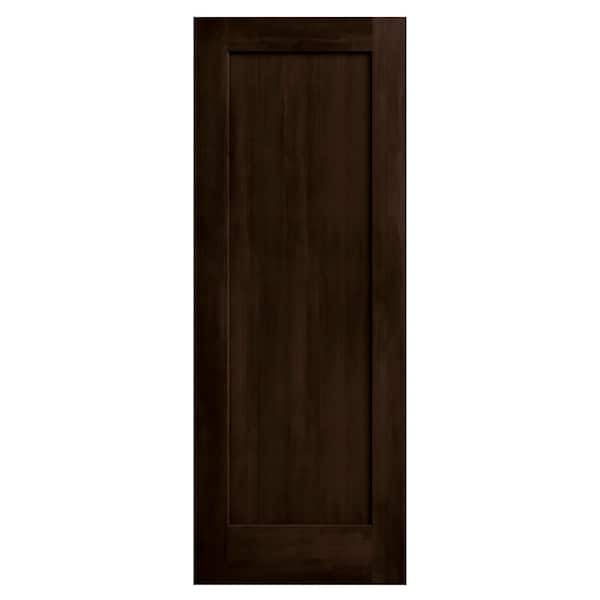 JELD-WEN 28 in. x 80 in. Madison Espresso Stain Solid Core Molded Composite MDF Interior Door Slab
