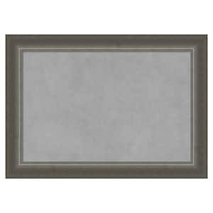 Domus Dark Silver 21 in. x 15 in. Framed Magnetic Board