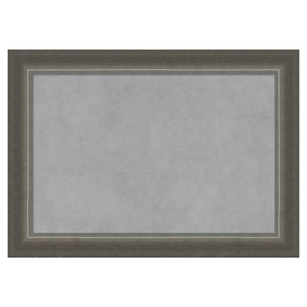 Amanti Art Domus Dark Silver 21 in. x 15 in. Framed Magnetic Board