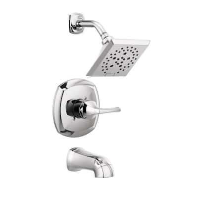 Portwood Single-Handle 5-Spray Tub and Shower Faucet with H2Okinetic in Chrome (Valve Included)