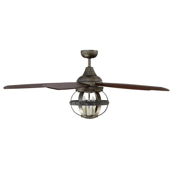Illumine Aumbrie 52 In Reclaimed Wood Indoor Outdoor Ceiling Fan Cli Sh0243967 The Home Depot Illumine Aumbrie 52 In Reclaimed Wood, Aged Wood Ceiling Fan